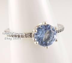 blue sparkling crown authentic pandora