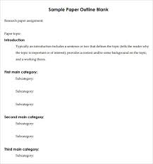 Sample Blank Outline Template      Free Documents in PDF  DOC Pinterest Essey Blank Outline Template Free Download