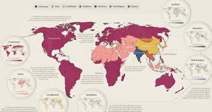 mapped the world s major religions by