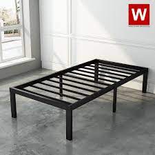 twin xl modern steel platform bed frame
