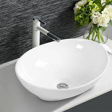 Casainc White Ceramic Oval Bathroom