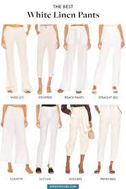 white linen pants to wear this summer