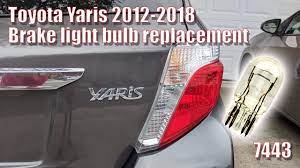Toyota Yaris 2011-2014 - How to replace brake light bulb. - YouTube