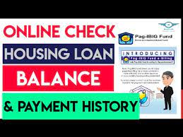 check pagibig housing loan payments
