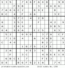 Al final, hemos decidido proponerte cinco sudoku distintos para cada uno de los niveles de dificultad. Free Printable 16x16 Sudoku Puzzles Sudoku Printable Sudoku Puzzles Sudoku