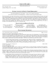 Supply Chain Management Resume Example