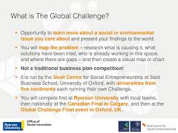 The Global Challenge At Ryerson University Ppt Download