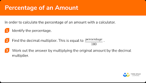 percene of an amount gcse maths