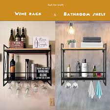 wine rack wall mounted for wine glasses