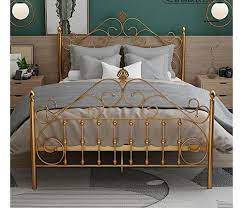 European Style Light Luxury Iron Bed