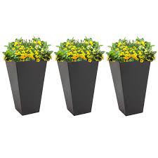 Outsunny 28 Tall Plastic Flower Pot