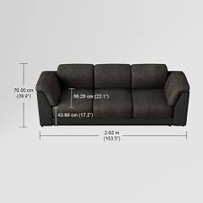 Buy Broadway V2 3 Seater Fabric Sofa In