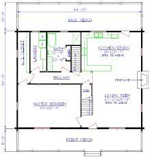 The Overlook Log Home Floorplan