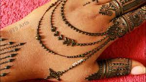 hand jewellery mehndi designs