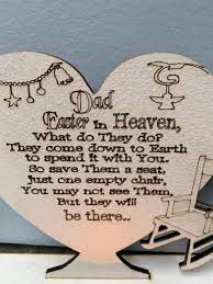 1 x easter in heaven poem on heart with