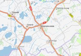 Heerenveen, ontstaan rond 1550, is het oudste veenkanaaldorp in nederland. Michelin Landkarte Heerenveen Stadtplan Heerenveen Viamichelin