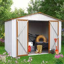 8 x 6 ft outdoor storage shed metal