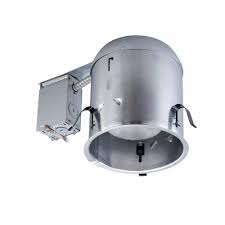Commercial Electric 6 In Aluminum Recessed Can Light Ic Remodel Housing Cat7icr The Home Depot