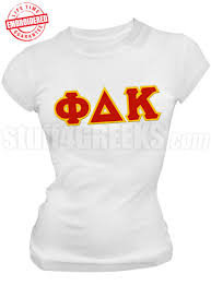 phi delta kappa greek letter t shirt