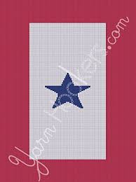 American Blue Star Service Flag Chart Pattern By Yarnhookers Com