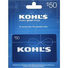 kohl s gift card 50 gift cards