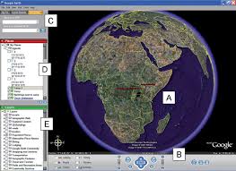the google earth virtual globe is used