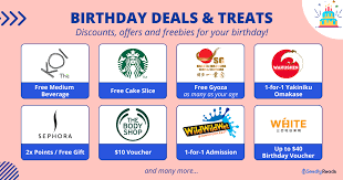 birthday deals treats in singapore to