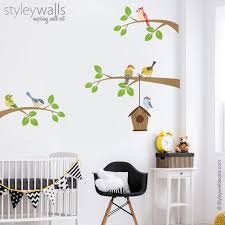 Birds Wall Decal Branch Wall Decal
