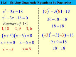 11 6 solving quadratic equations by