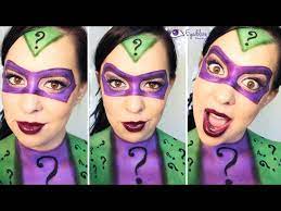 the riddler inspired makeup tutorial by