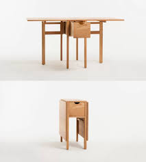 Folding Drop Leaf Table With Pull Out