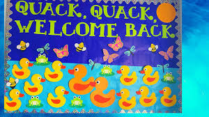 welcome back bulletin board for