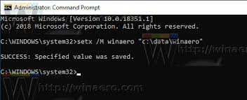 create environment variable in windows 10