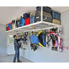 If you are eager to get a durable garage ceiling storage, you need to check this one out. Want An Easy Fix For Your Garage Overhead Organizer Read This Coolyeah Garage Organization Caster Wheels