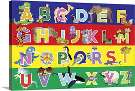 Alphabet Wall Art Canvas Prints