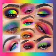 exotic flavors neon eyeshadow makeup