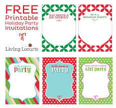 Cool Free Printable Christmas Party Invitations Templates