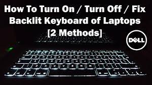 fix backlit keyboard on dell laptops