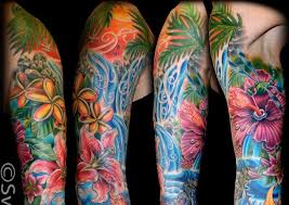 Tribal tattoo designs are one of the popular choices for a tattoo. 33 Charming Style Hawaiian Flower Tattoo Sleeve