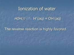 Ppt Ionization Of Water Powerpoint