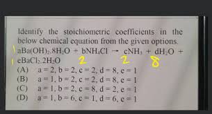 Stoichiometric Coefficients