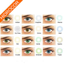 Amber Hidrocor Colored Contact Lenses