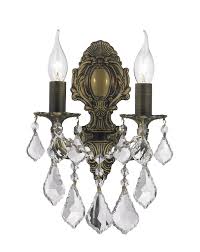 Americana 2 Light Wall Sconce Victorian Antique Bronze Style
