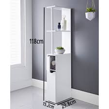 White Bathroom Storage Cabinet Tall