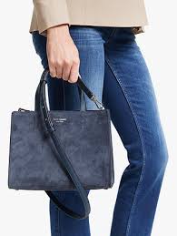Jae wild blossom medium satchel. Kate Spade New York Watson Lane Sam Suede Medium Satchel Bag Blue At John Lewis Partners