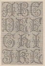 Filet Crochet Alphabet Patterns Crochet And Knitting Patterns