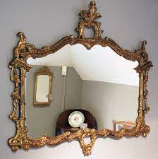 Antique Gilt Wall Mirror Gilt Wood