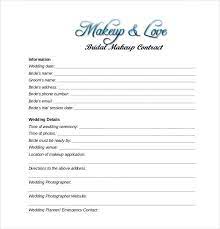 28 wedding contract templates