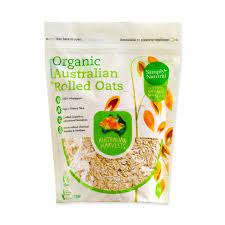 Organic Rolled Oats 500g Australia Zenxin gambar png