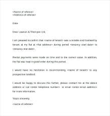 Reference Letter For Landlord Example Letters Graduate